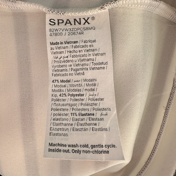 SPANX AirEssenials Boat Neck Top Relaxed Fit Fawn Stripe - Picture 11 of 12